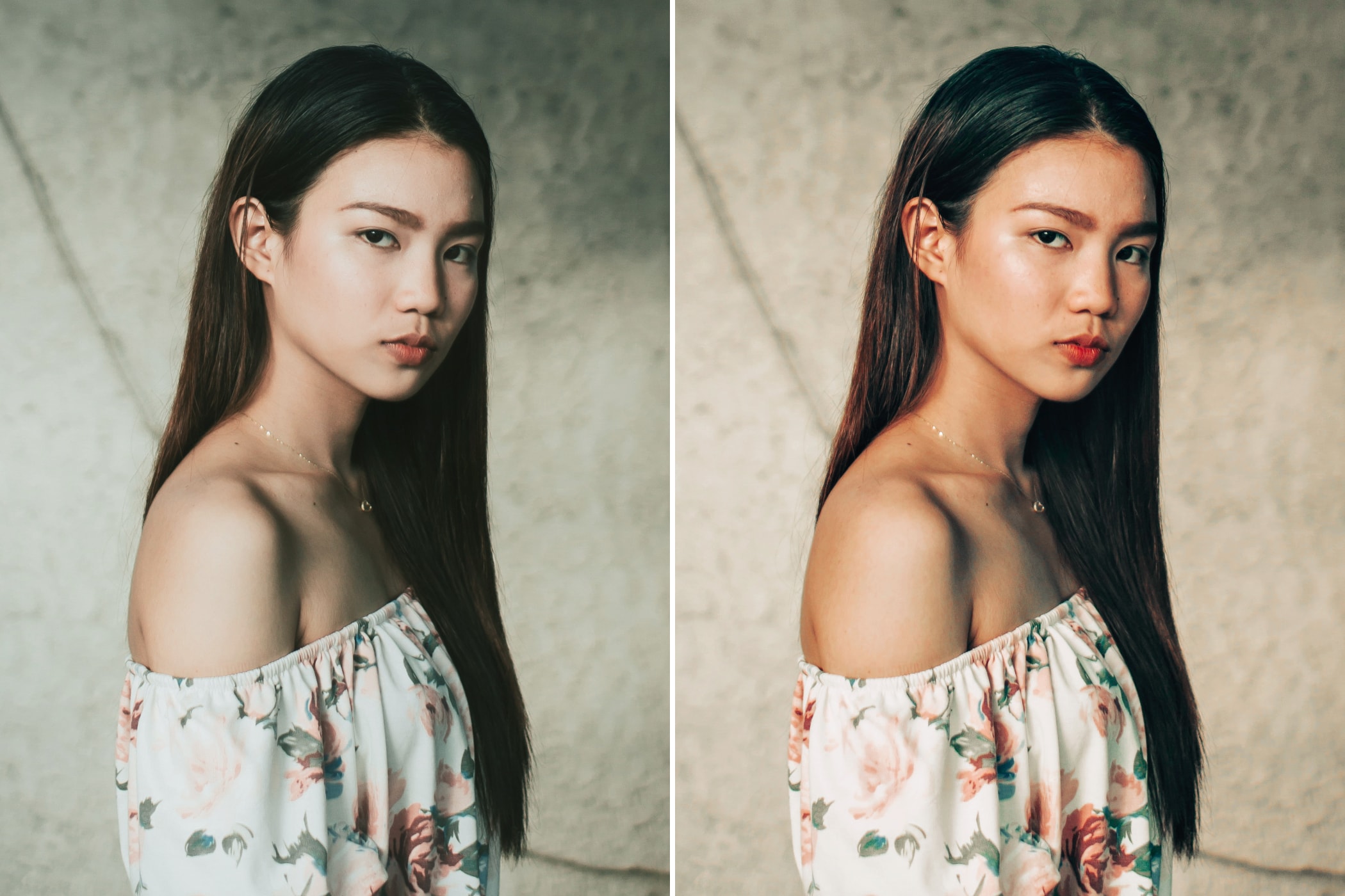 Photomator/Pixelmator Portrait preset effect. Example #2