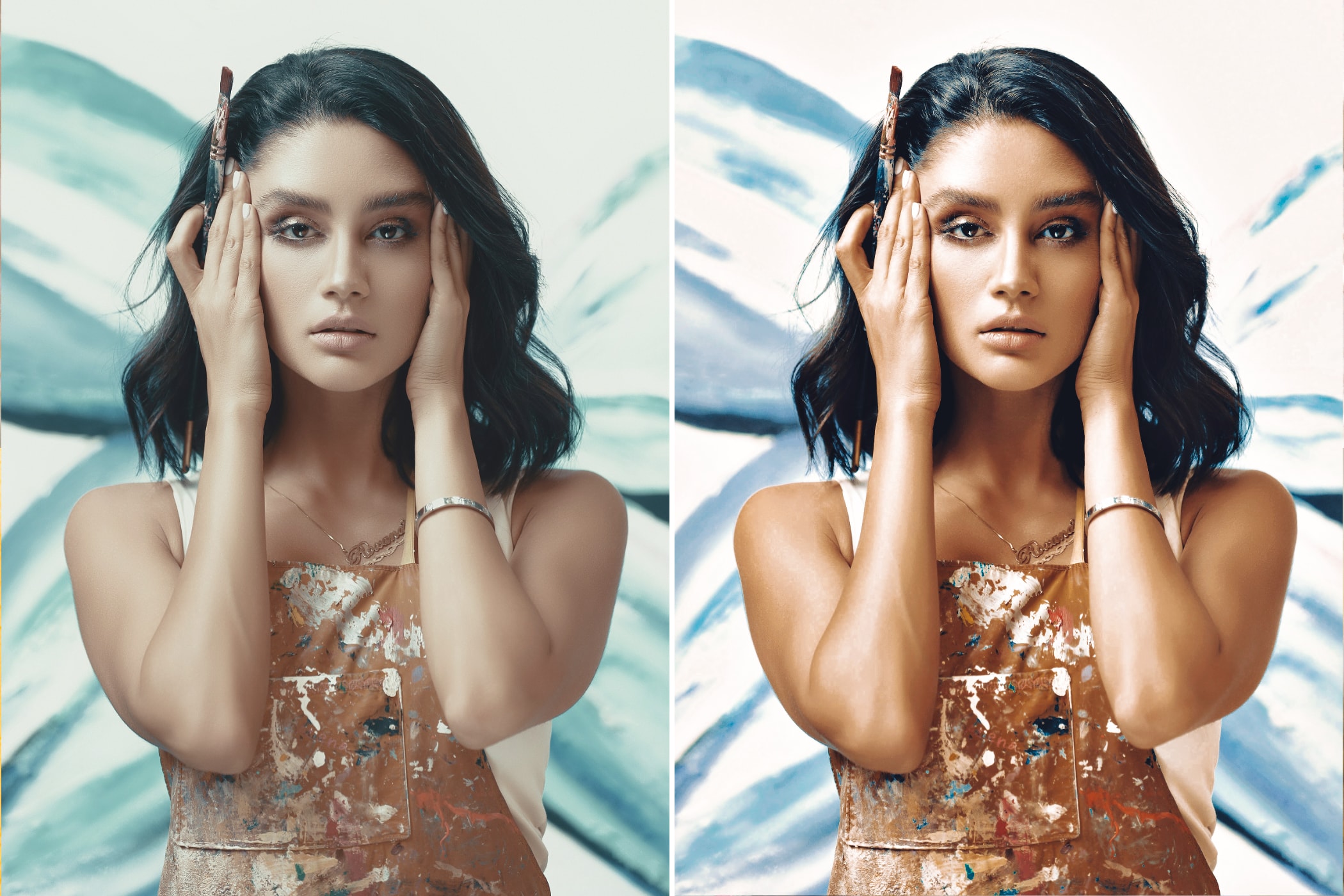 Photomator/Pixelmator Portrait preset effect. Example #1