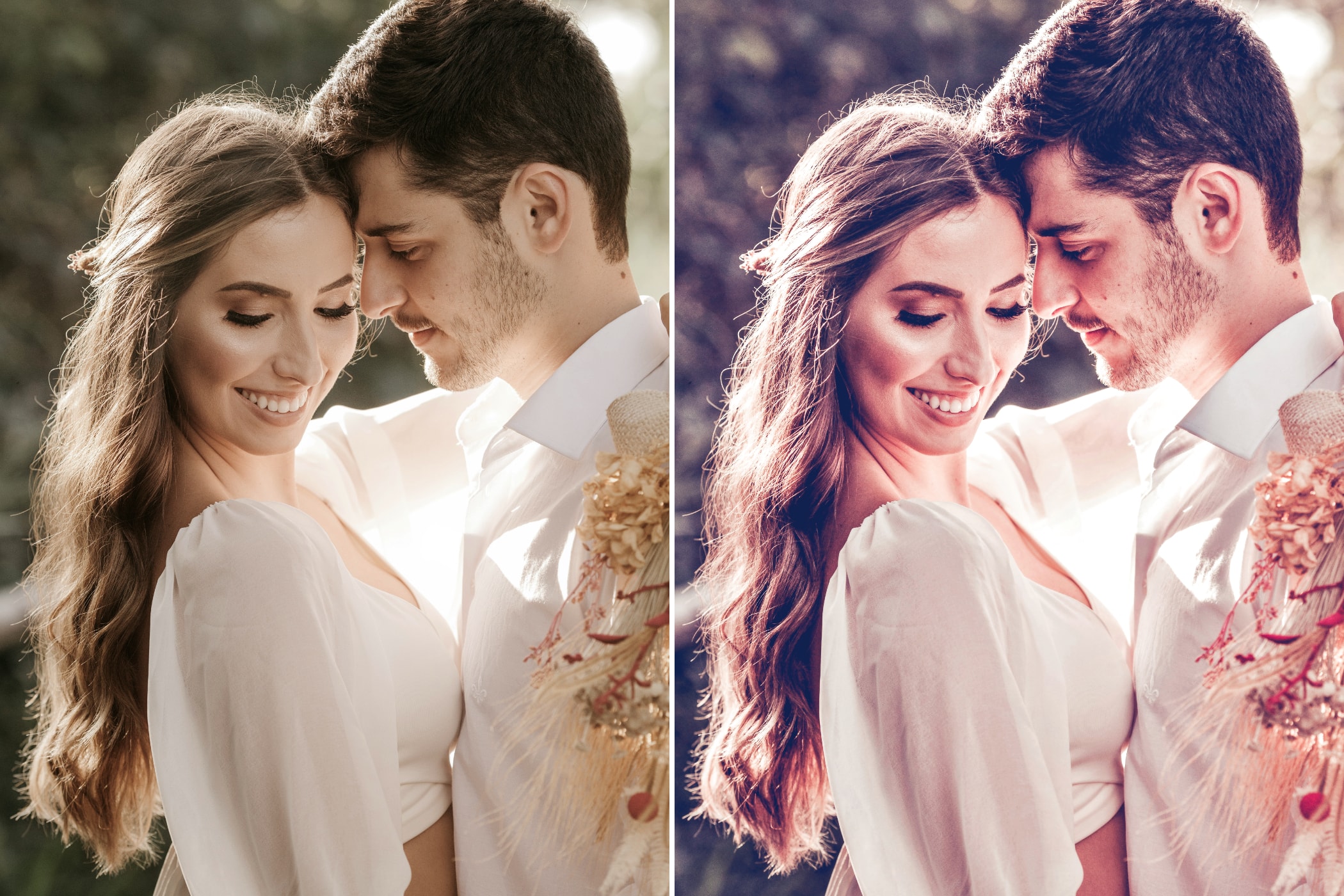 Photomator/Pixelmator Romantic preset effect. Example #1