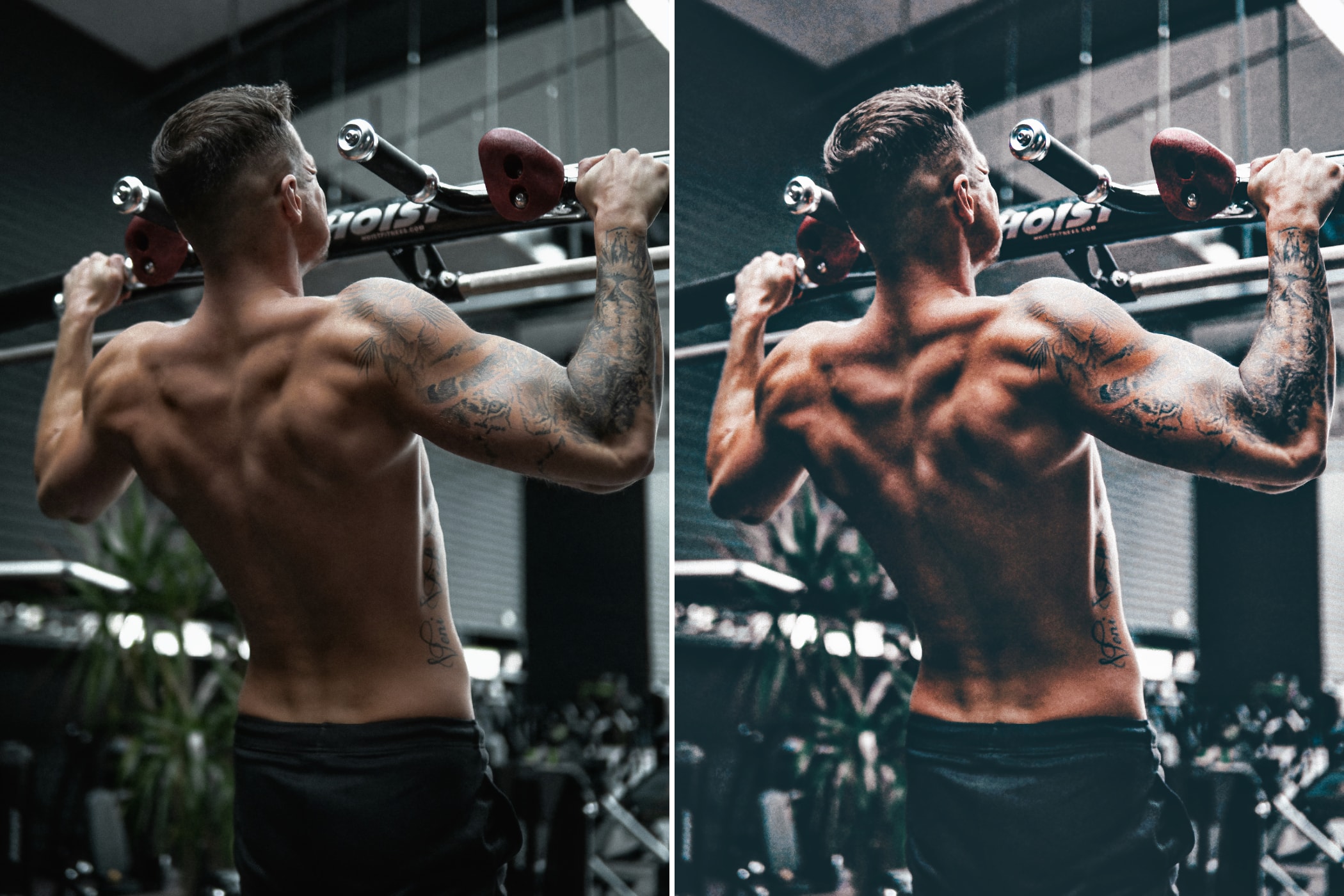 Photomator/Pixelmator Sports preset effect. Example #2