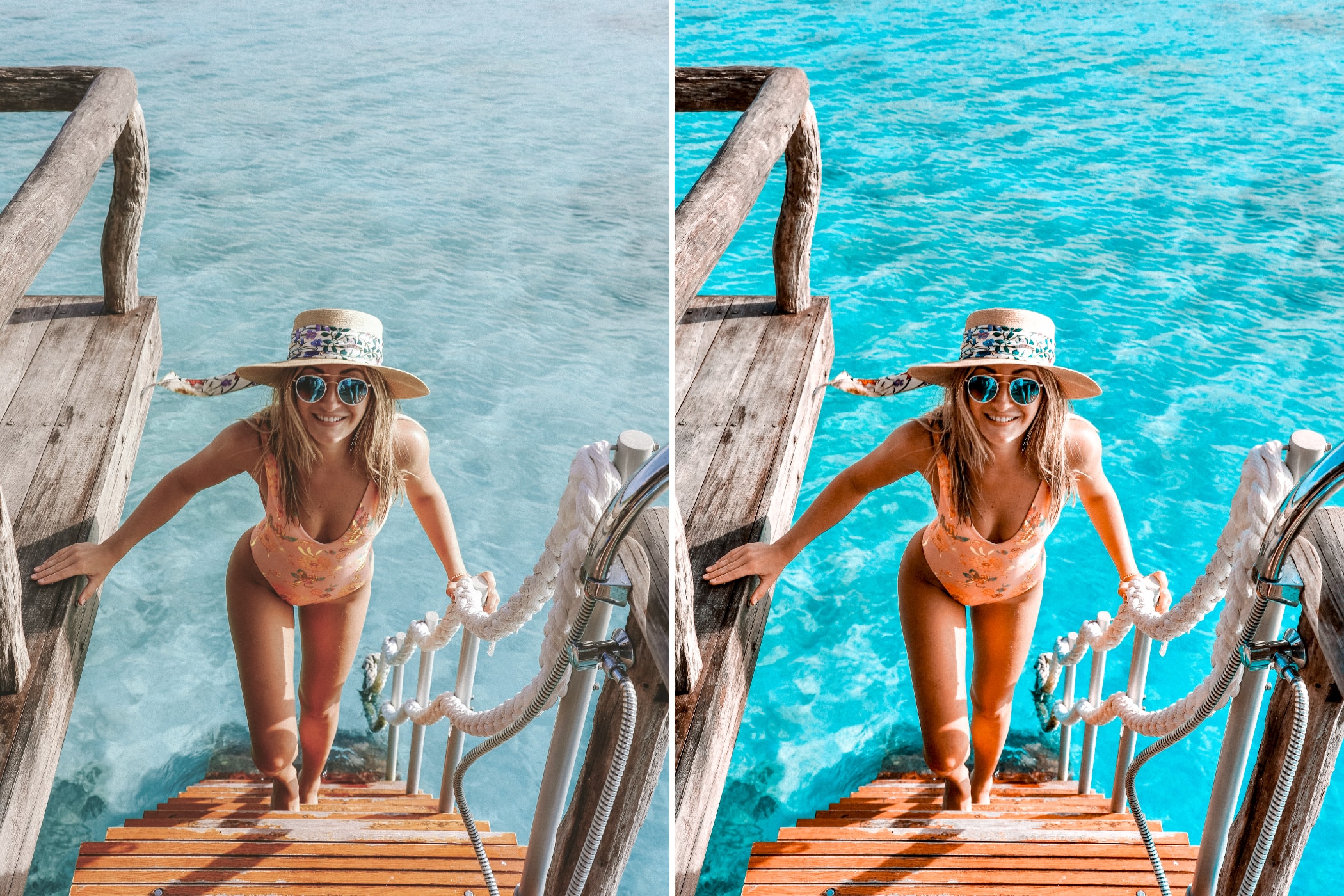 Photomator/Pixelmator Tropical preset effect. Example #1